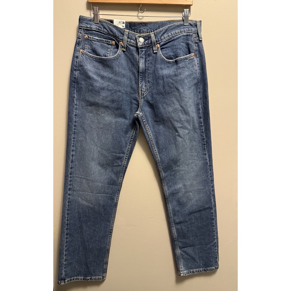 Levi's 514 Straight Fit Jeans Men 34x30 Blue Stretch Denim $69 MSRP New With Tag